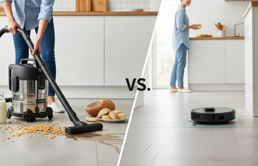 Grafika artykułu Nedves-száraz porszívók vs. robotporszívók: A végső párbaj